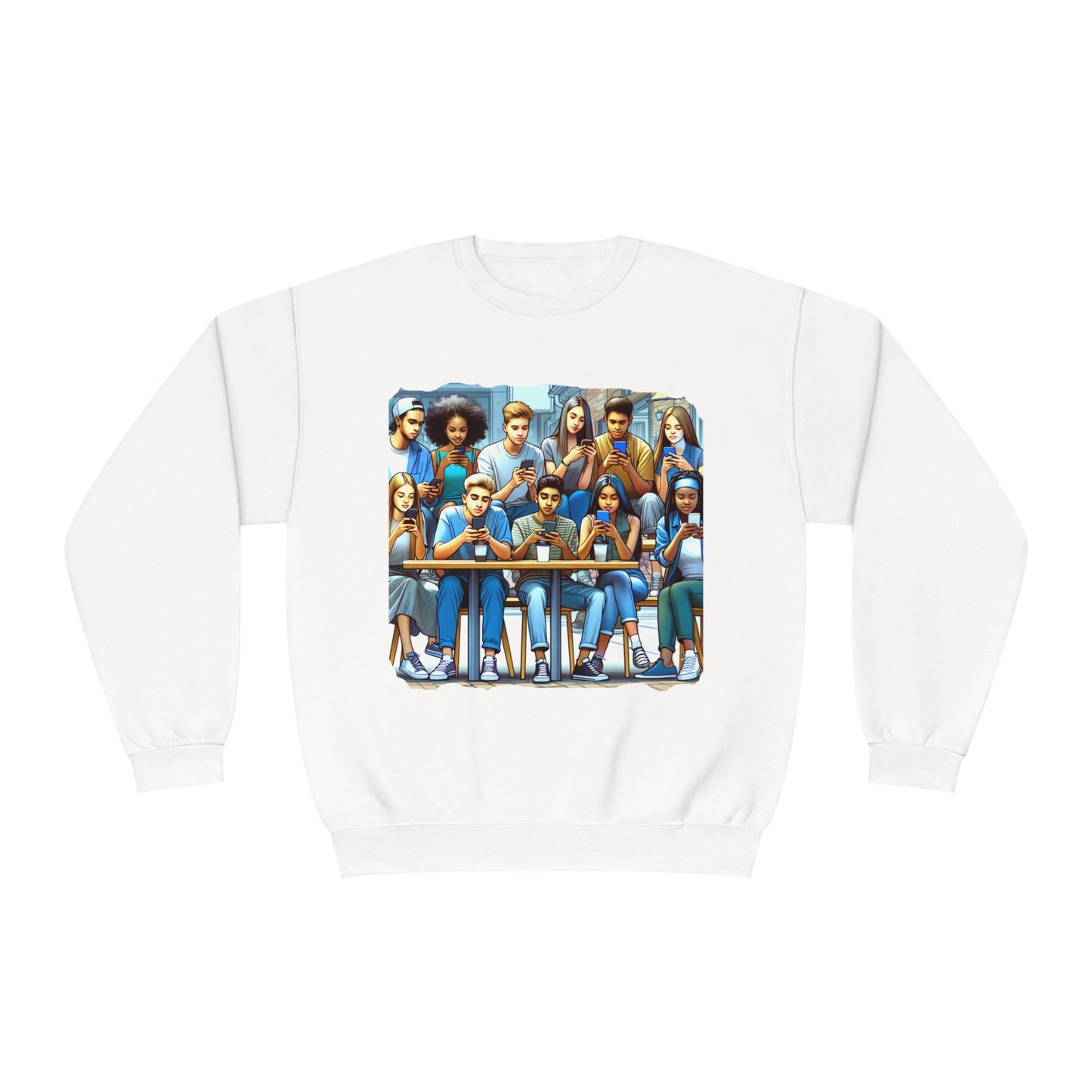 Teen Tech With Friends Crewneck Sweatshirt