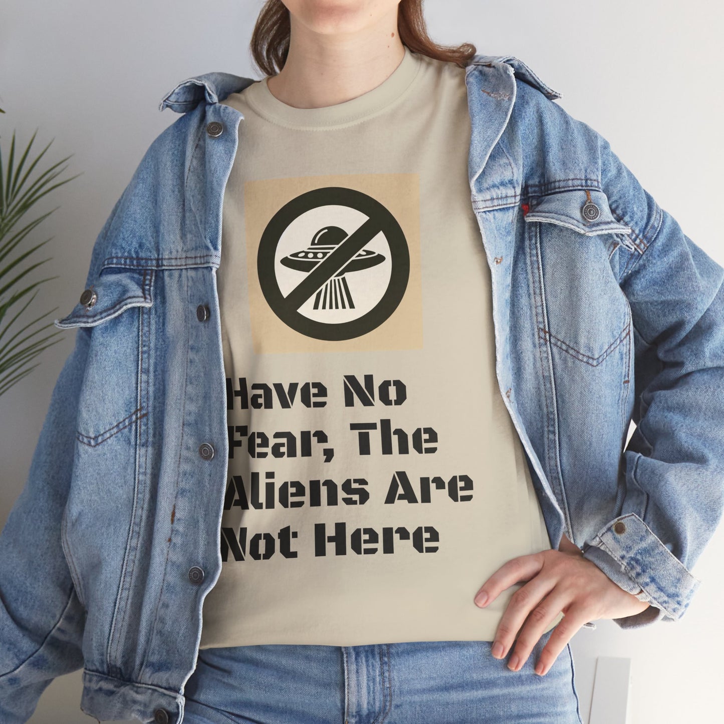 No Aliens Heavy Cotton Tee