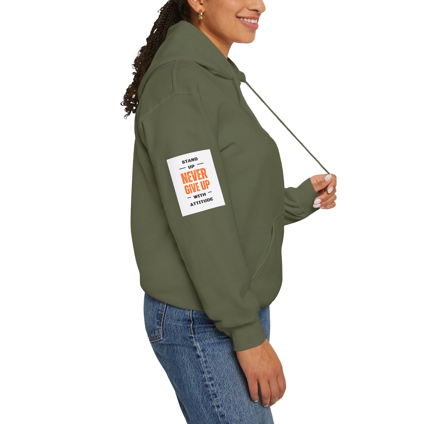 Stand Up Dual Arm Patch Heavy Blend™ Hooded Sweatshirt