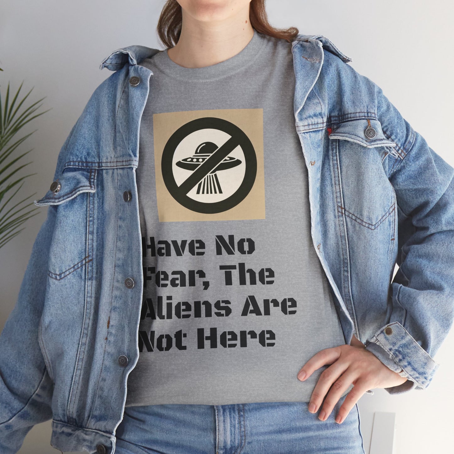 No Aliens Heavy Cotton Tee