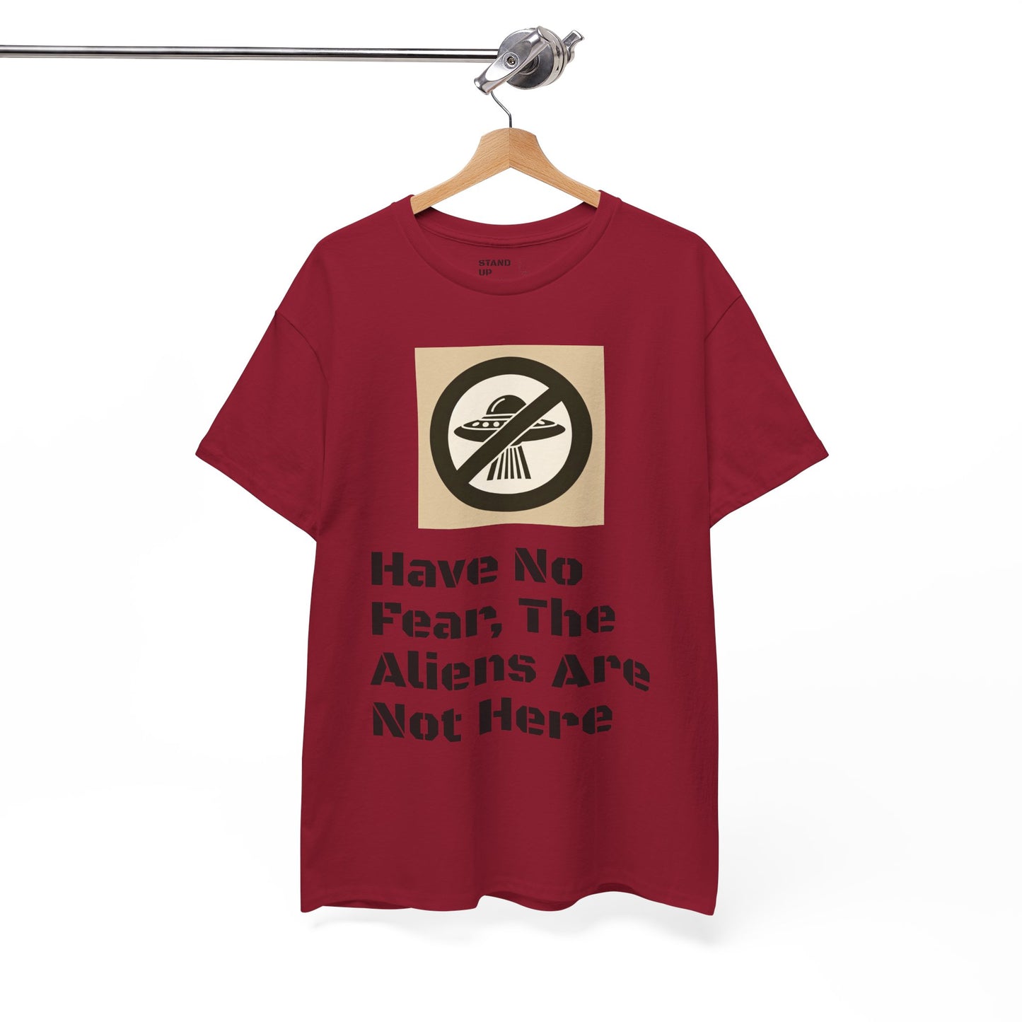 No Aliens Heavy Cotton Tee
