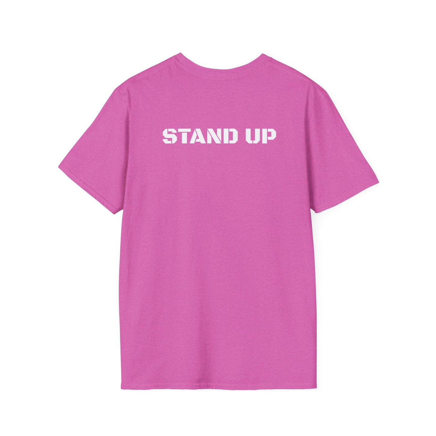 Stand Up With Liberty Justice Attitude in Green Softstyle T-Shirt