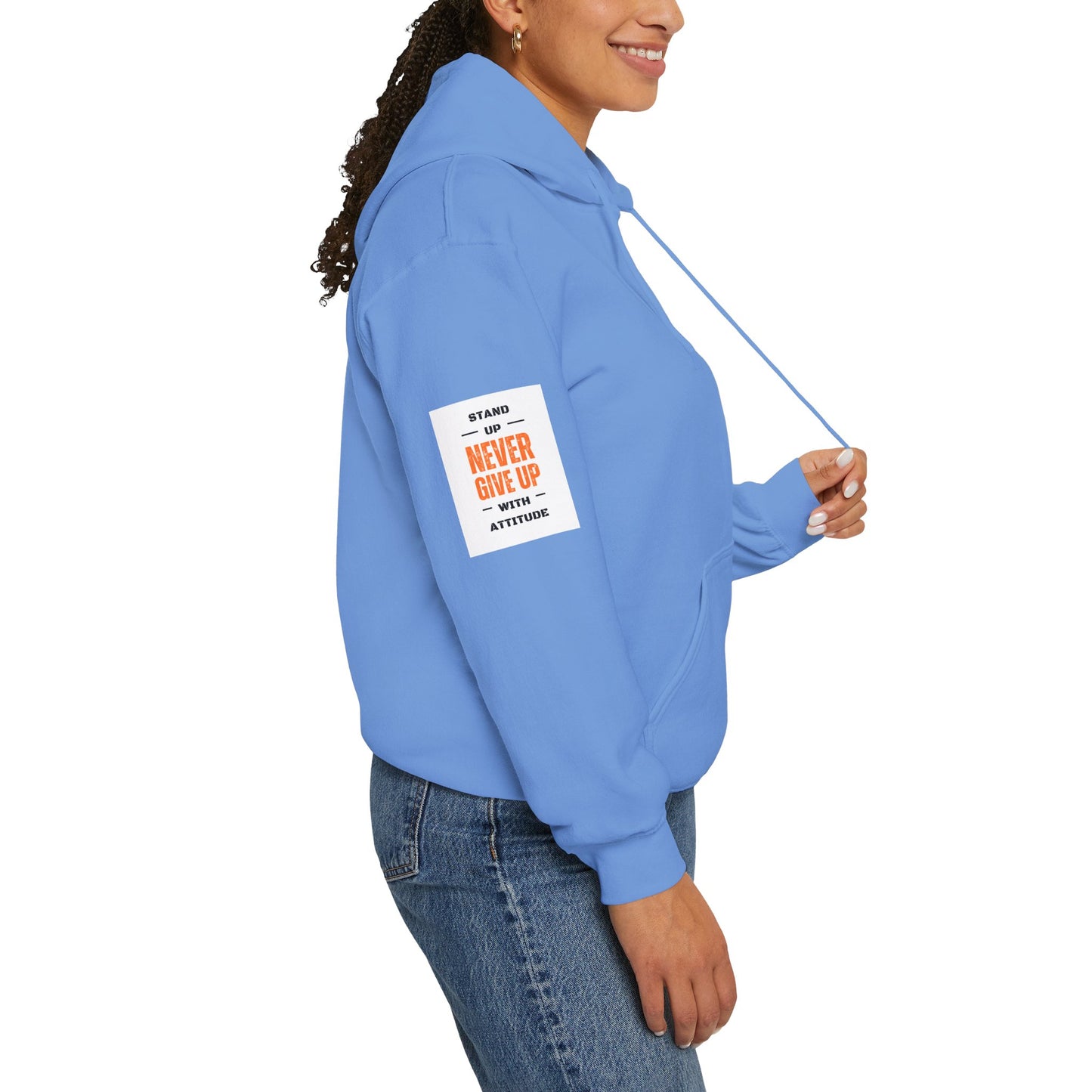 Stand Up Dual Arm Patch Heavy Blend™ Hooded Sweatshirt