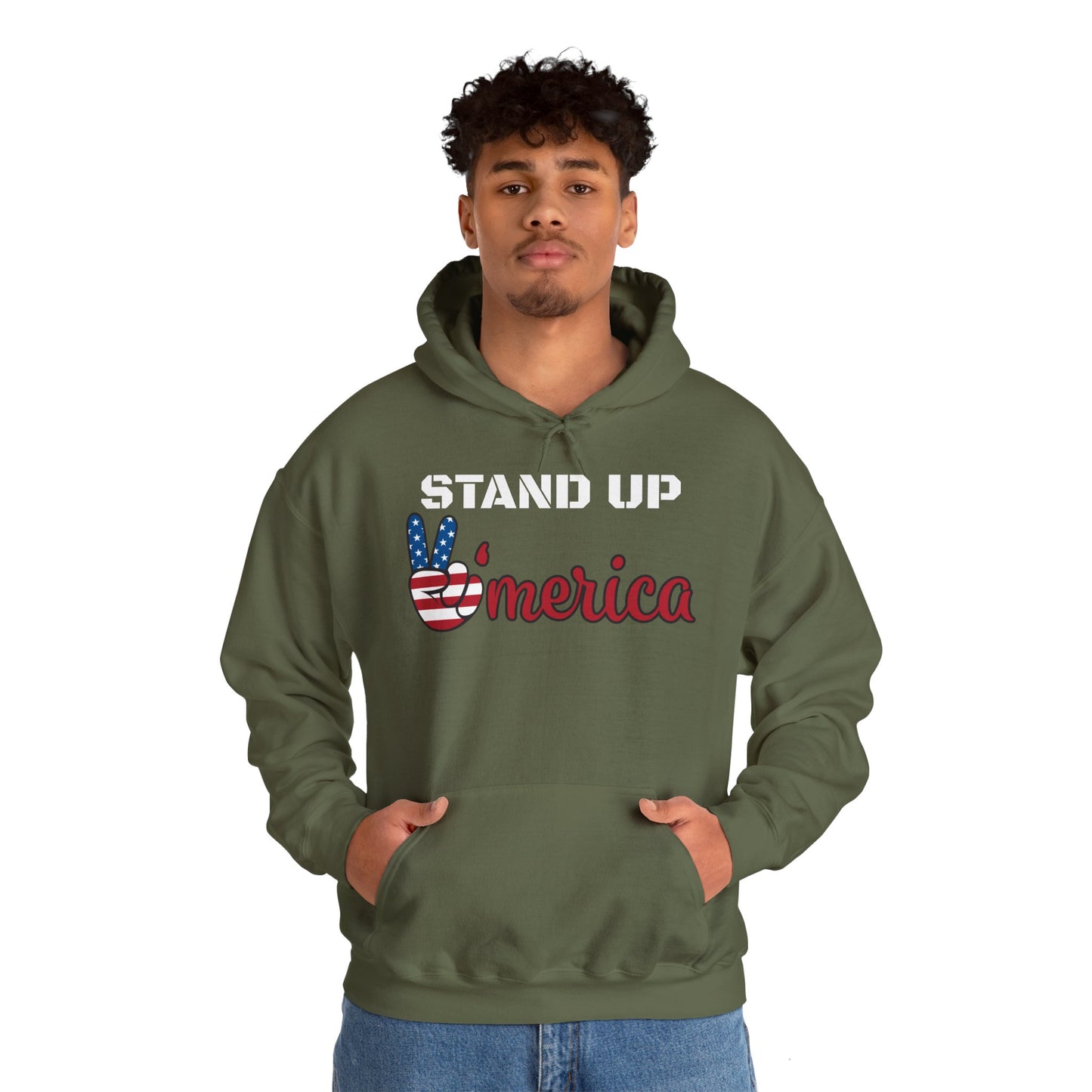 Stand Up America With Attitude Hooded Sweatshirt