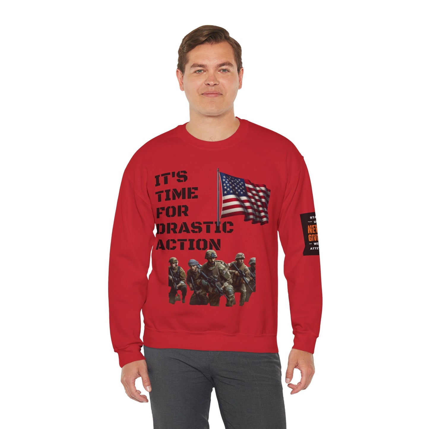 Time For Drastic Action Heavy Blend™ Crewneck Sweatshirt