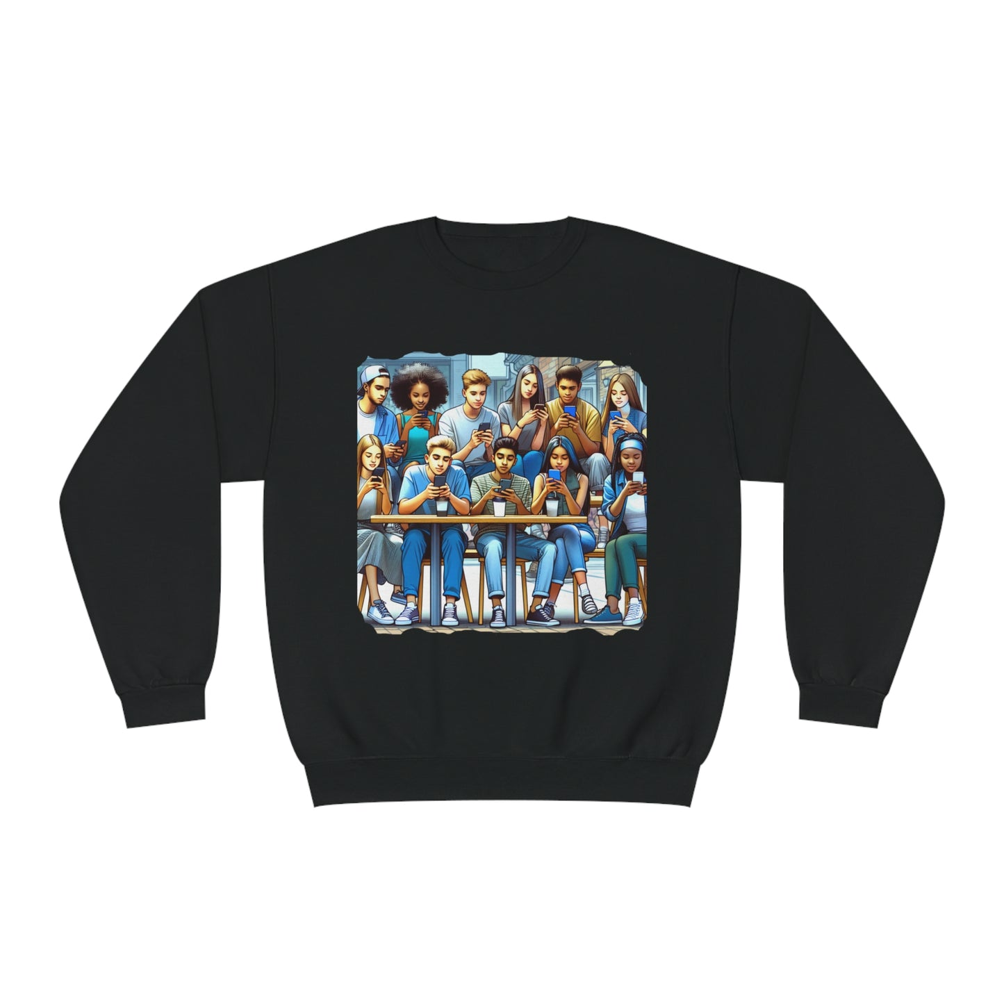 Teen Tech With Friends Crewneck Sweatshirt