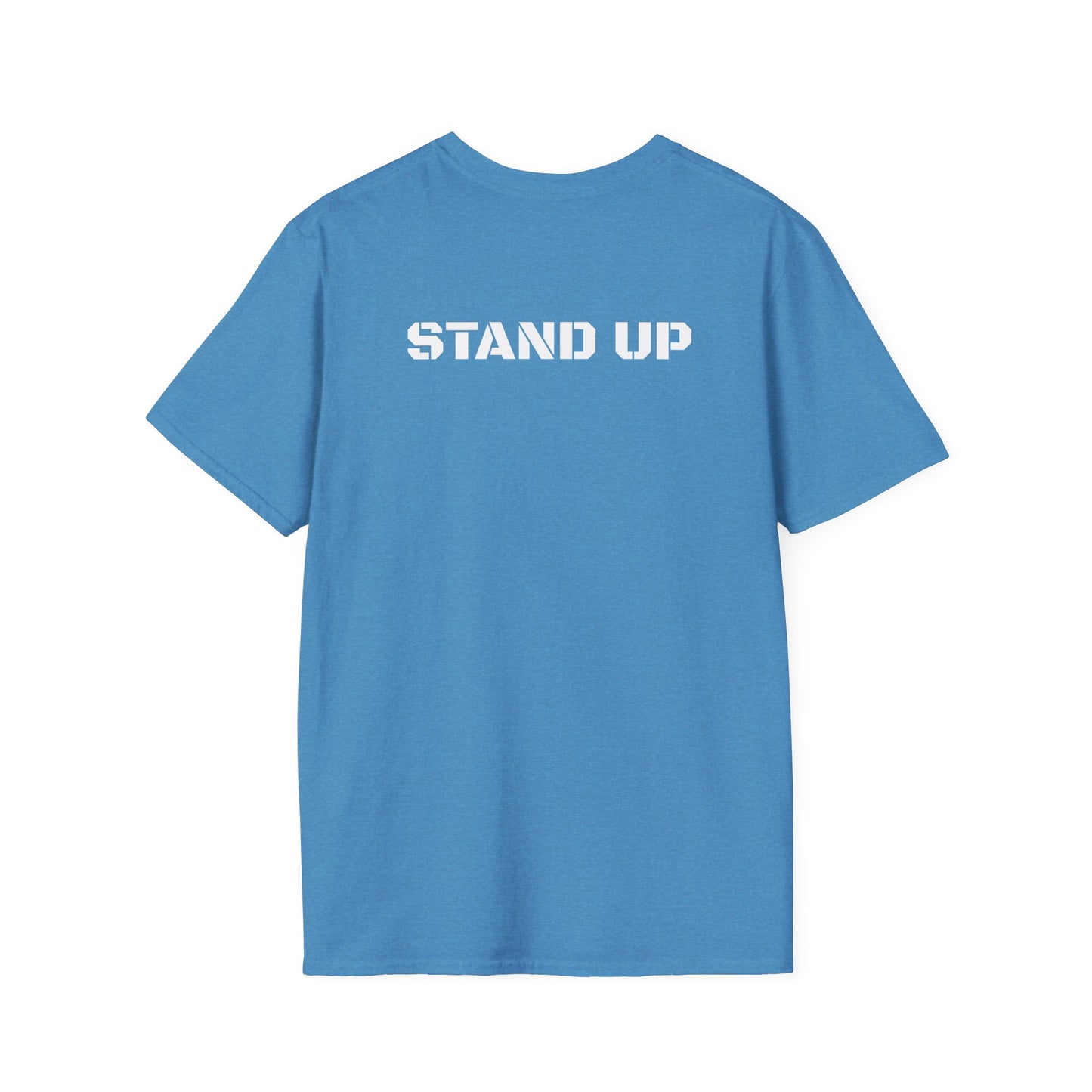 Stand Up With Liberty Justice Attitude in Green Softstyle T-Shirt