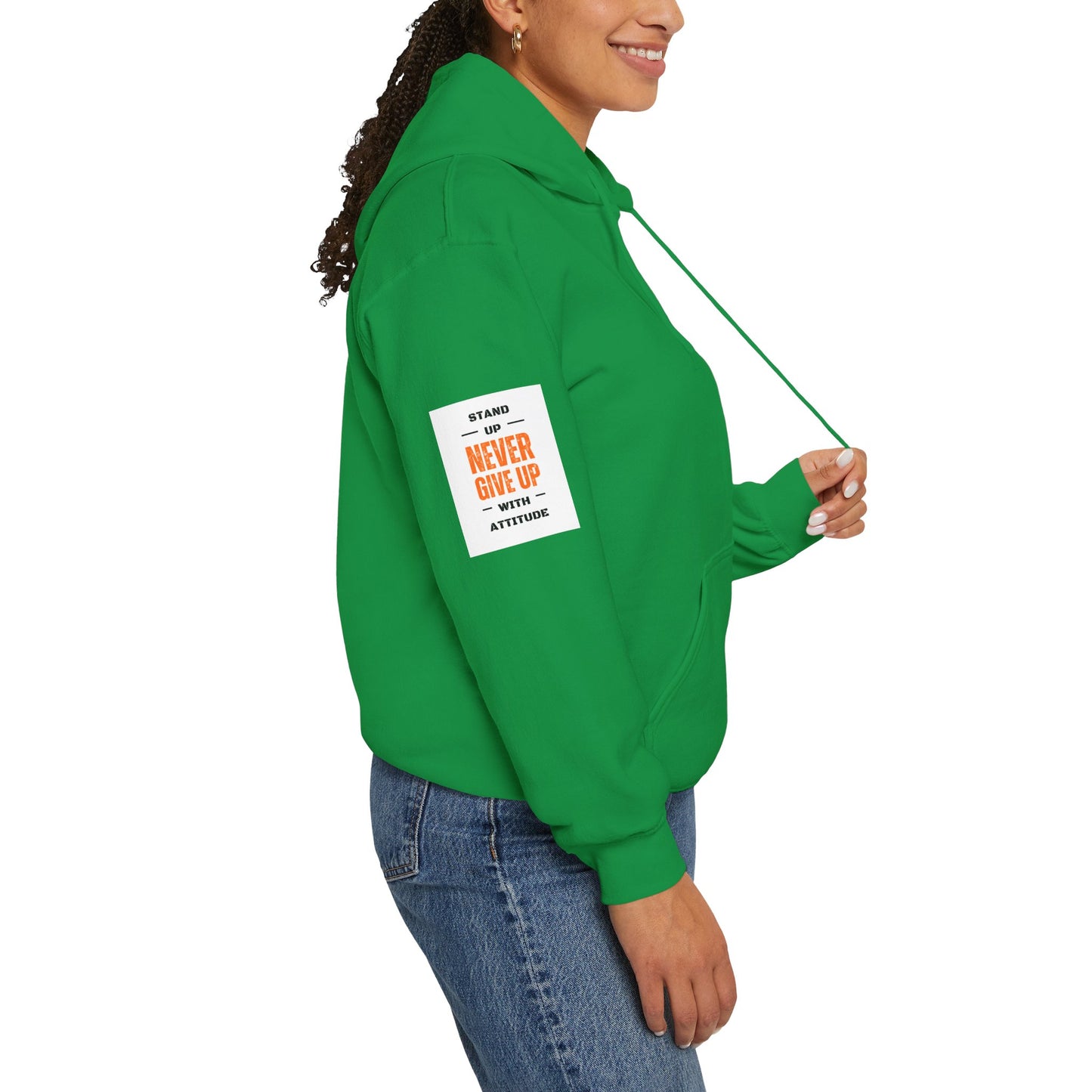 Stand Up Dual Arm Patch Heavy Blend™ Hooded Sweatshirt