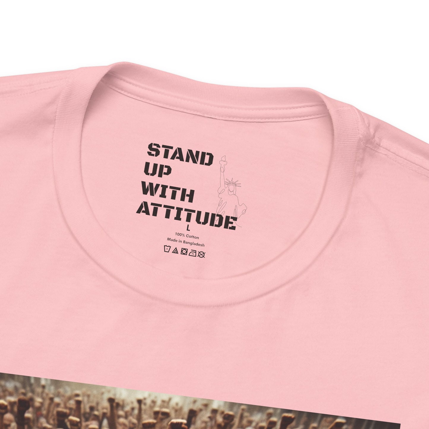 A Crowd Standing Up For What They Believe In Short Sleeve Tee