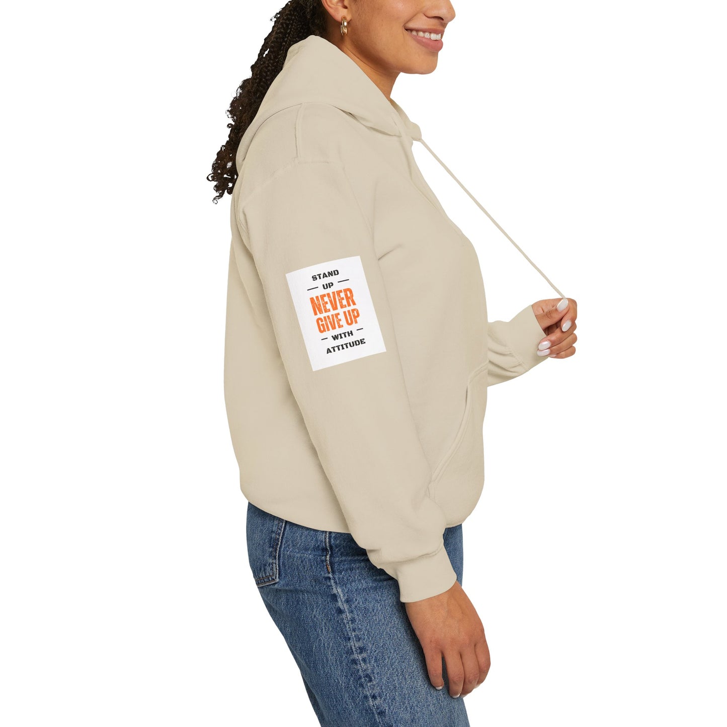 Stand Up Dual Arm Patch Heavy Blend™ Hooded Sweatshirt
