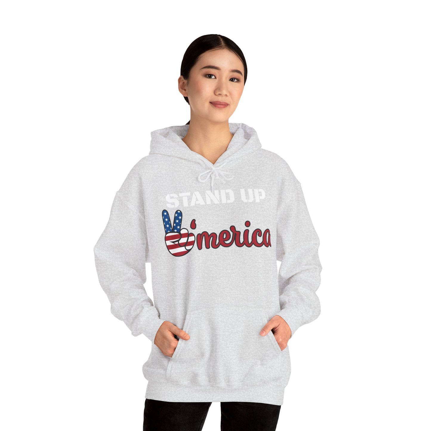 Stand Up America With Attitude Hooded Sweatshirt