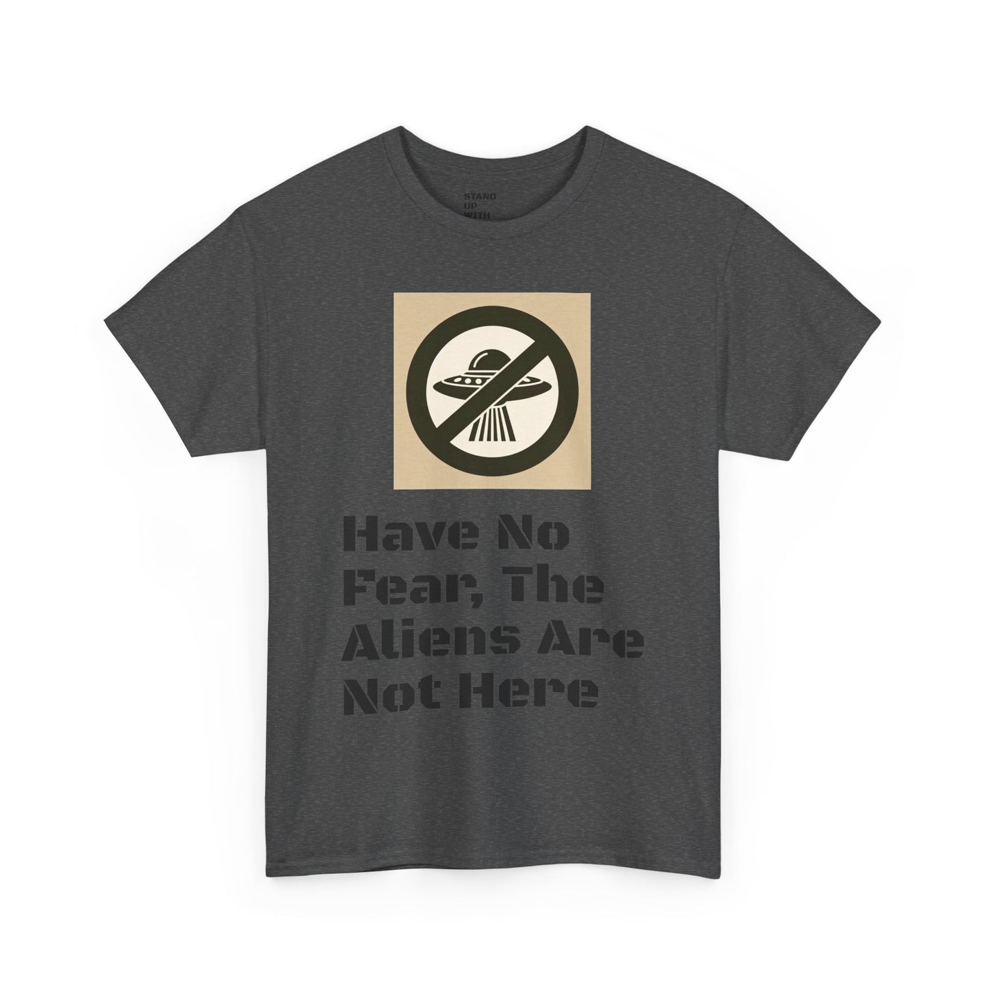 No Aliens Heavy Cotton Tee