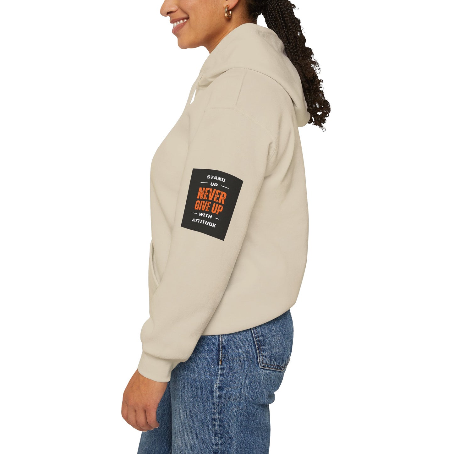Stand Up Dual Arm Patch Heavy Blend™ Hooded Sweatshirt