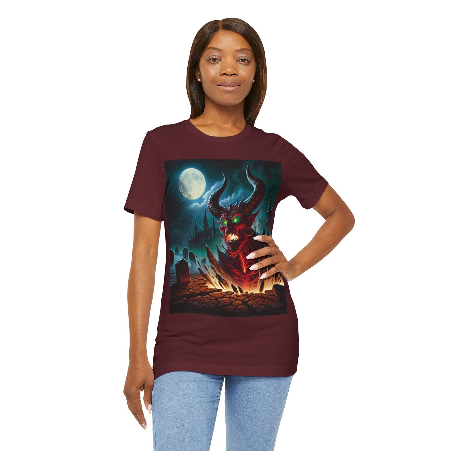 The Devil Rises Jersey Short Sleeve Tee