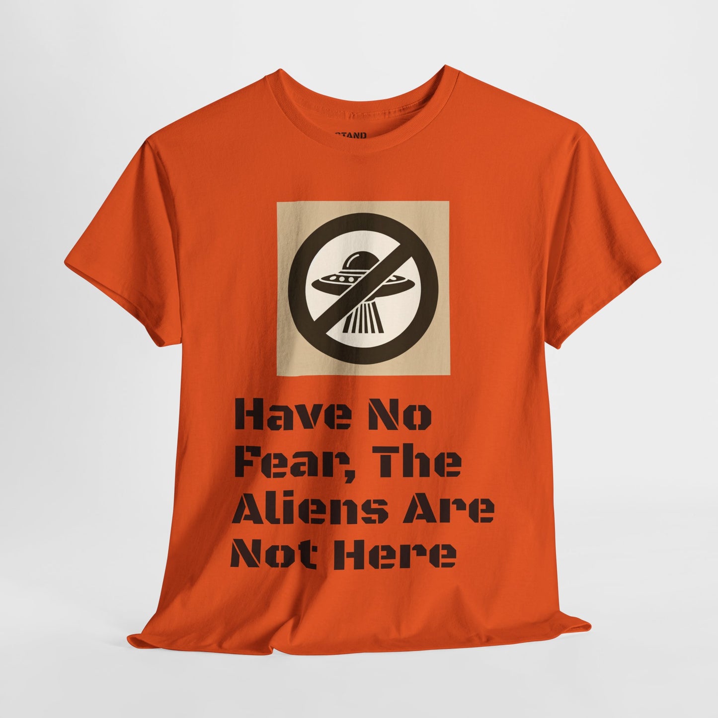 No Aliens Heavy Cotton Tee