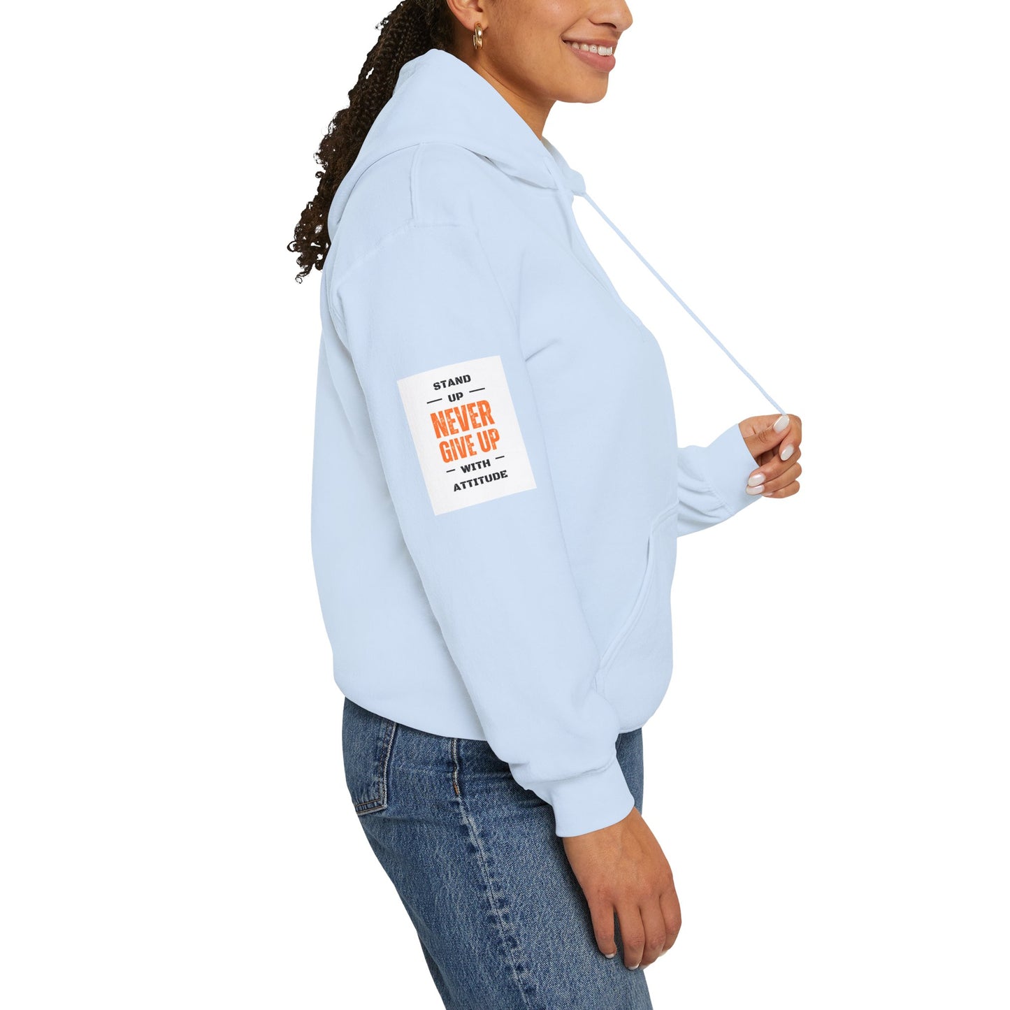 Stand Up Dual Arm Patch Heavy Blend™ Hooded Sweatshirt