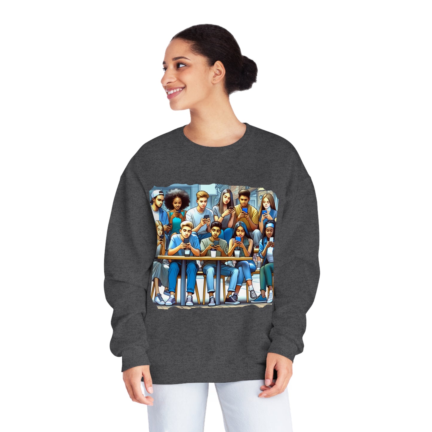 Teen Tech With Friends Crewneck Sweatshirt