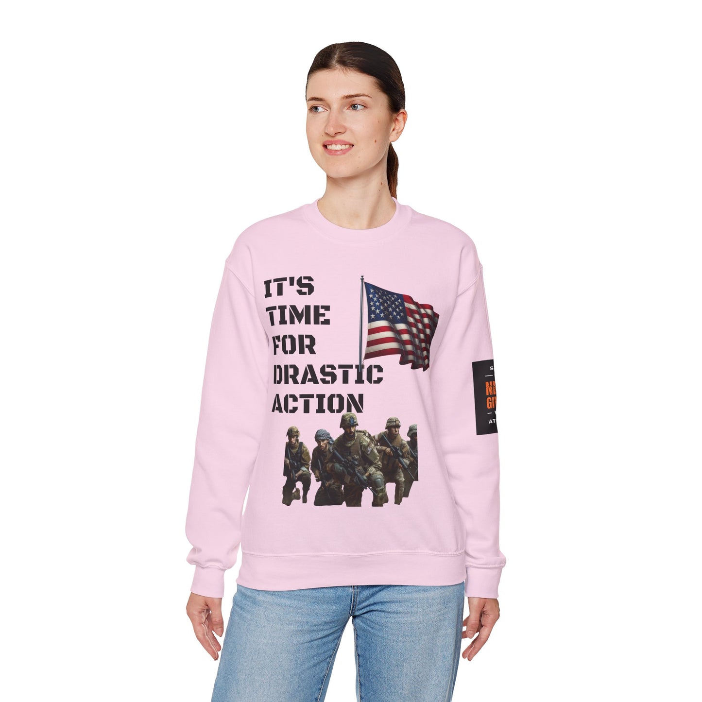 Time For Drastic Action Heavy Blend™ Crewneck Sweatshirt
