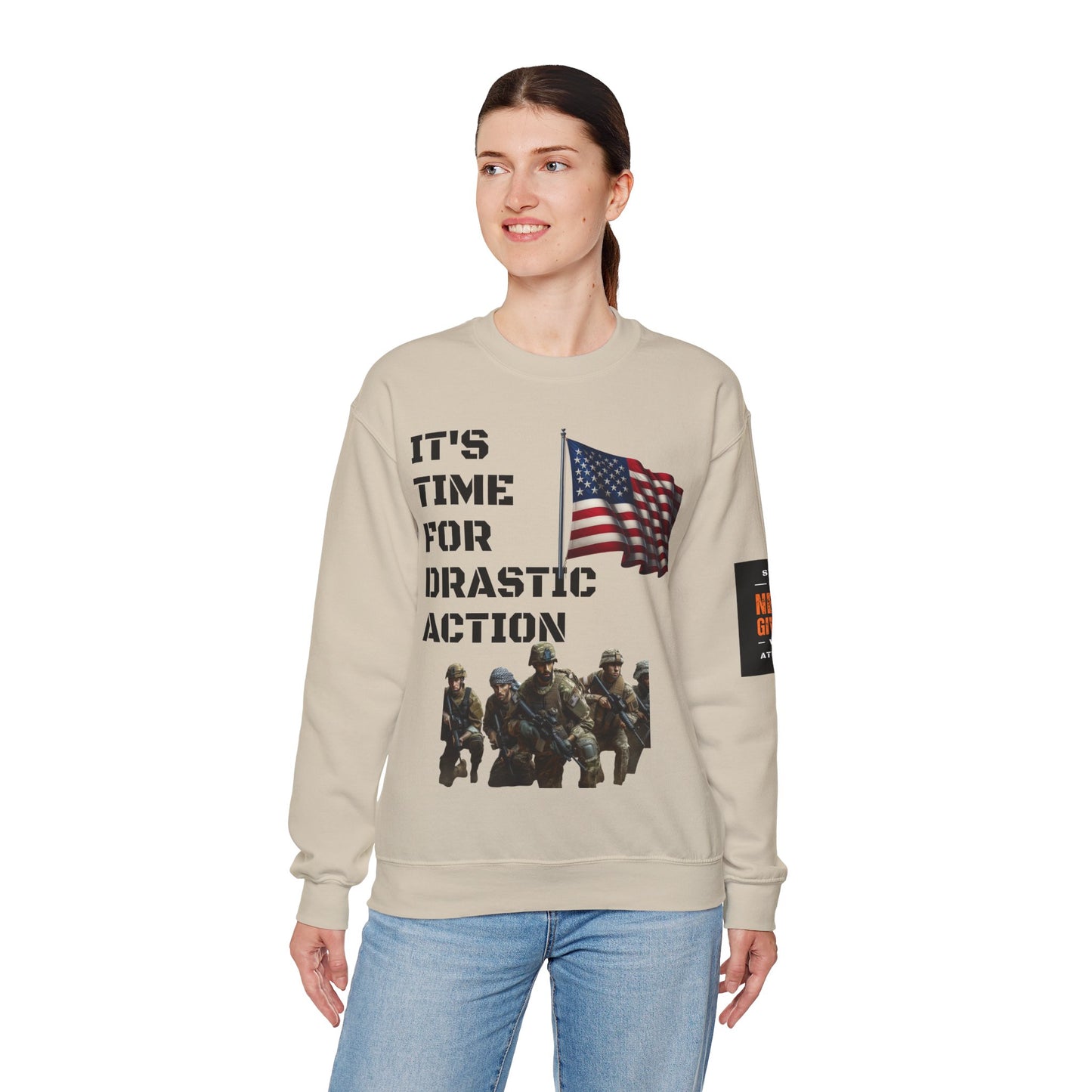 Time For Drastic Action Heavy Blend™ Crewneck Sweatshirt