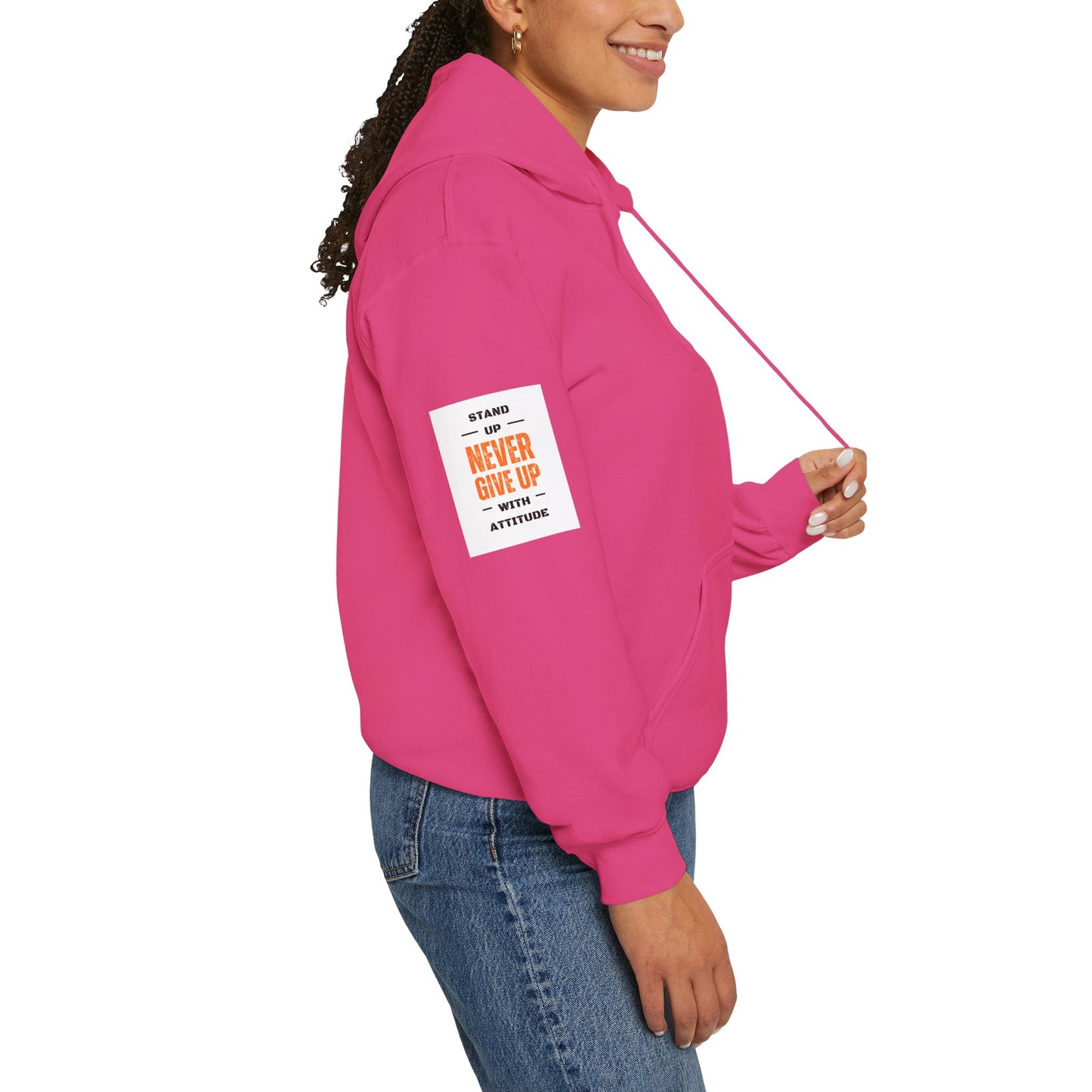 Stand Up Dual Arm Patch Heavy Blend™ Hooded Sweatshirt