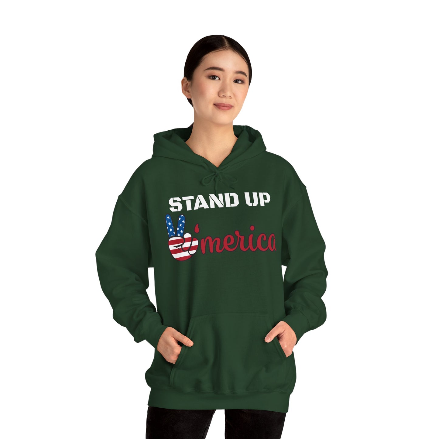 Stand Up America With Attitude Hooded Sweatshirt