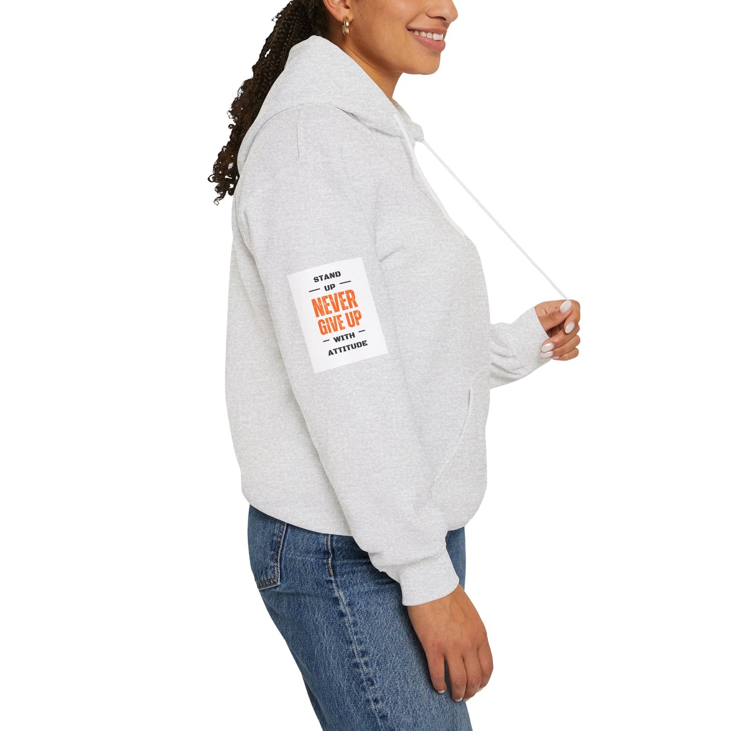 Stand Up Dual Arm Patch Heavy Blend™ Hooded Sweatshirt