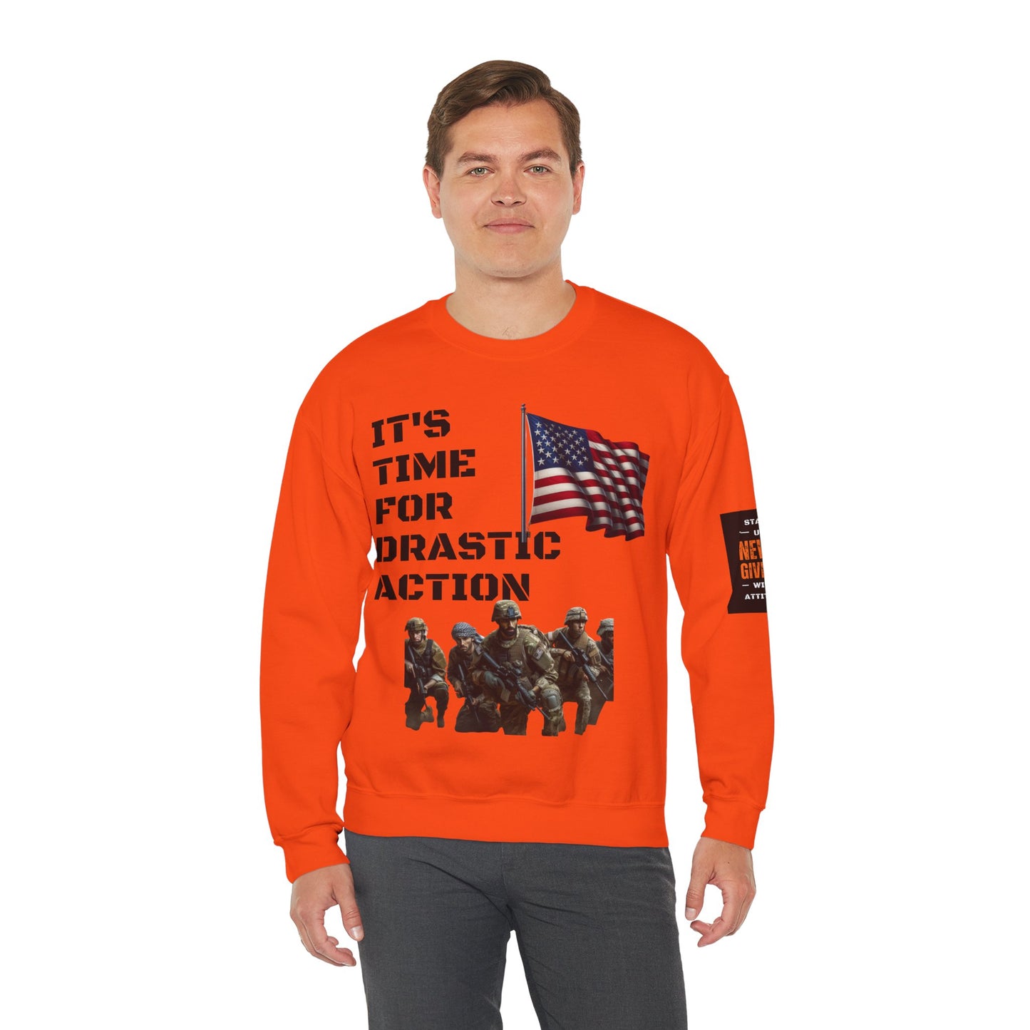 Time For Drastic Action Heavy Blend™ Crewneck Sweatshirt