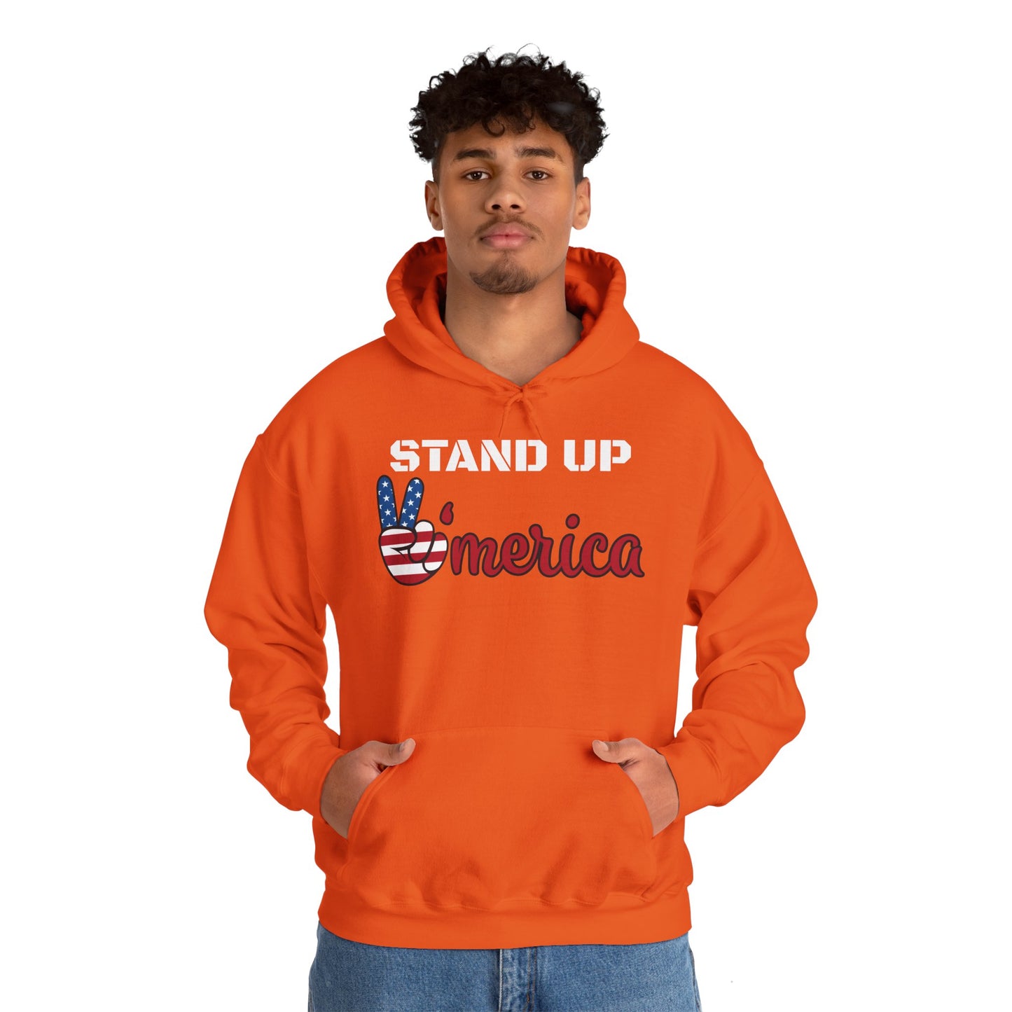 Stand Up America With Attitude Hooded Sweatshirt