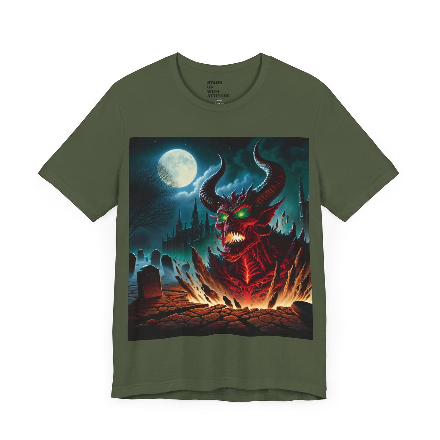 The Devil Rises Jersey Short Sleeve Tee