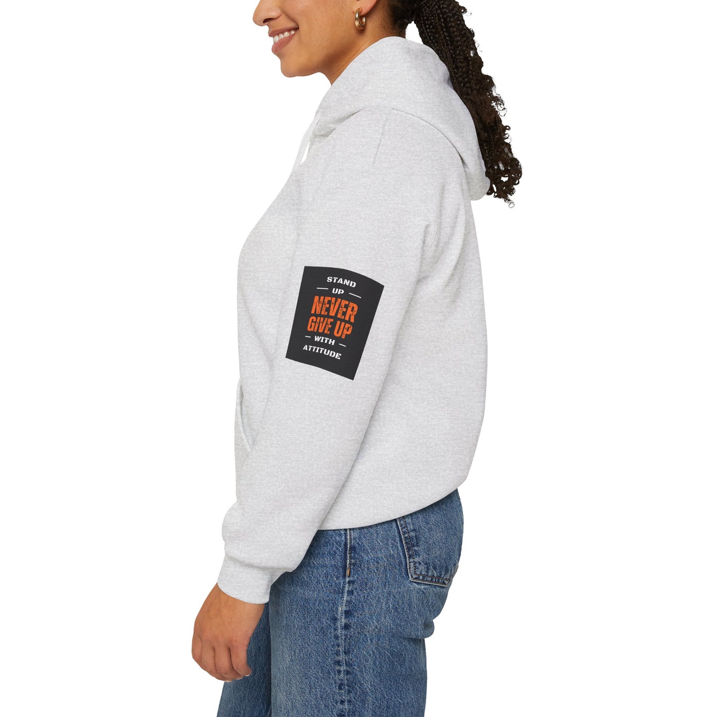 Stand Up Dual Arm Patch Heavy Blend™ Hooded Sweatshirt