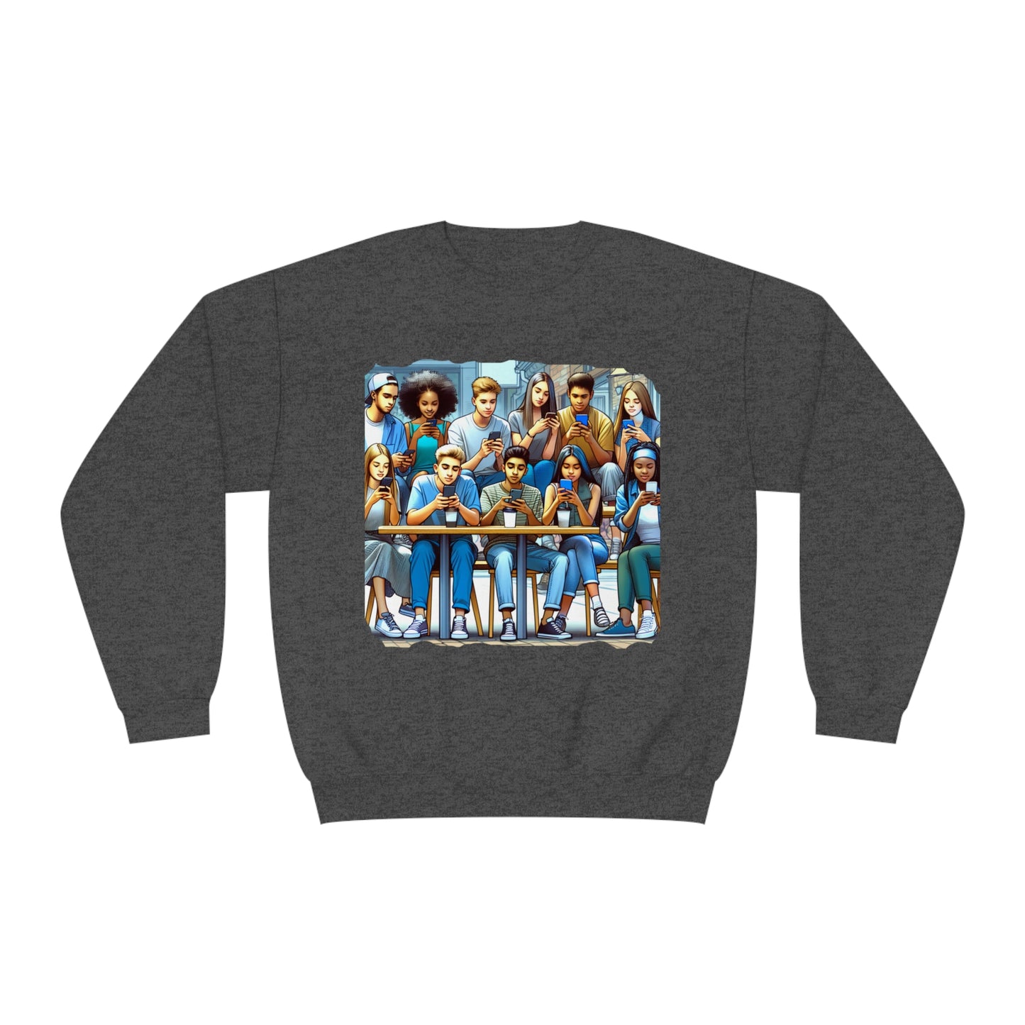 Teen Tech With Friends Crewneck Sweatshirt