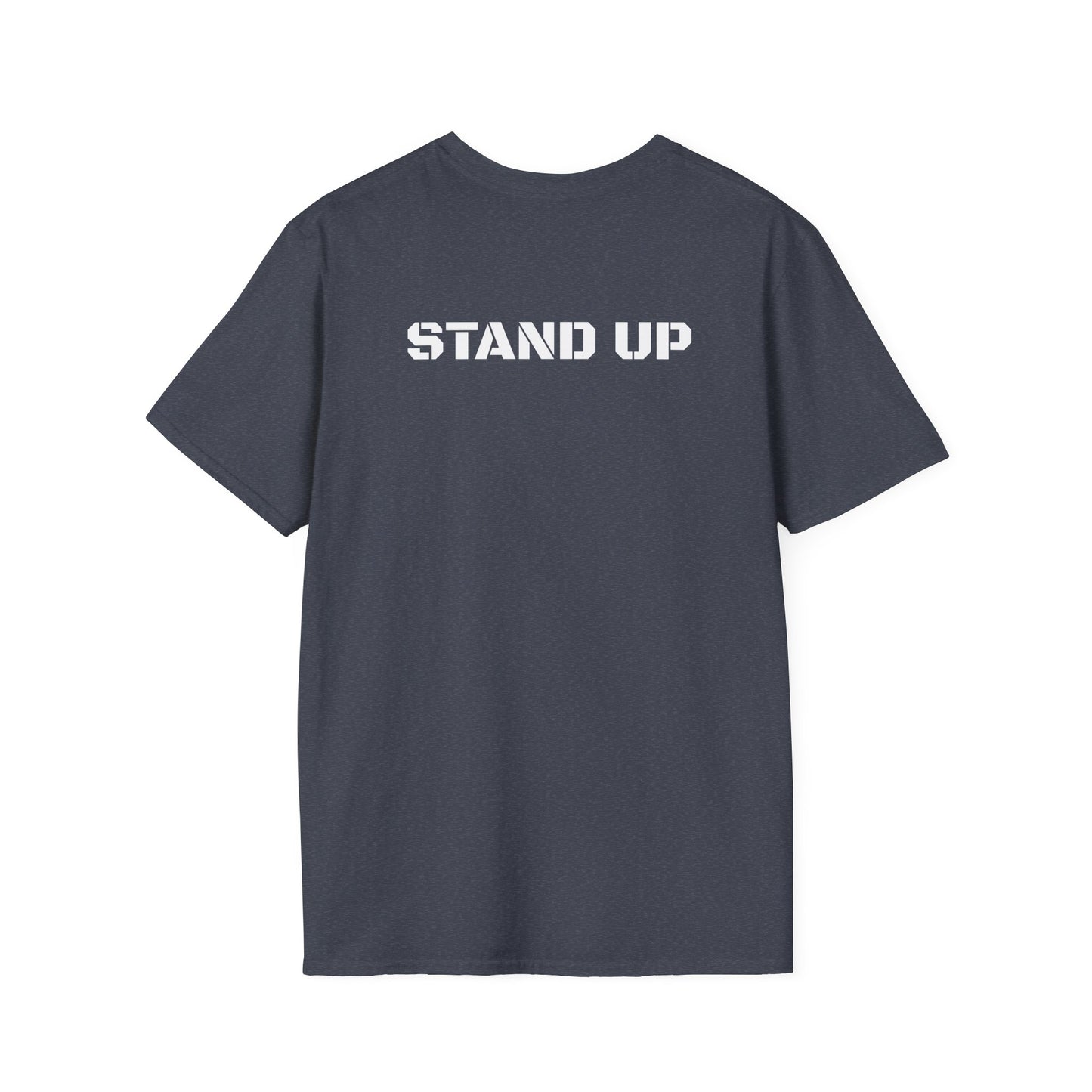 Stand Up With Liberty Justice Attitude in Green Softstyle T-Shirt