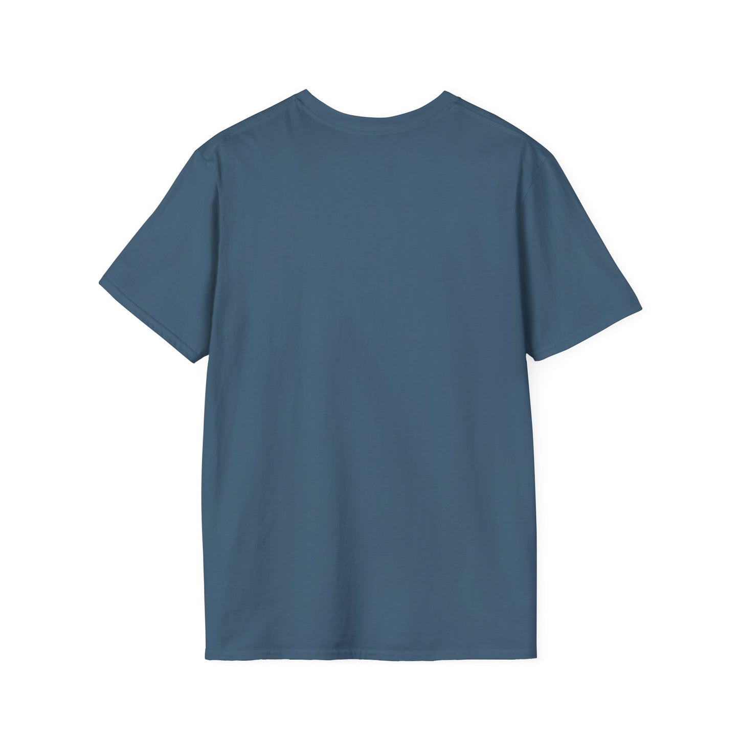 Crowd At Concert Cheering With American Flag And Fireworks Softstyle T-Shirt