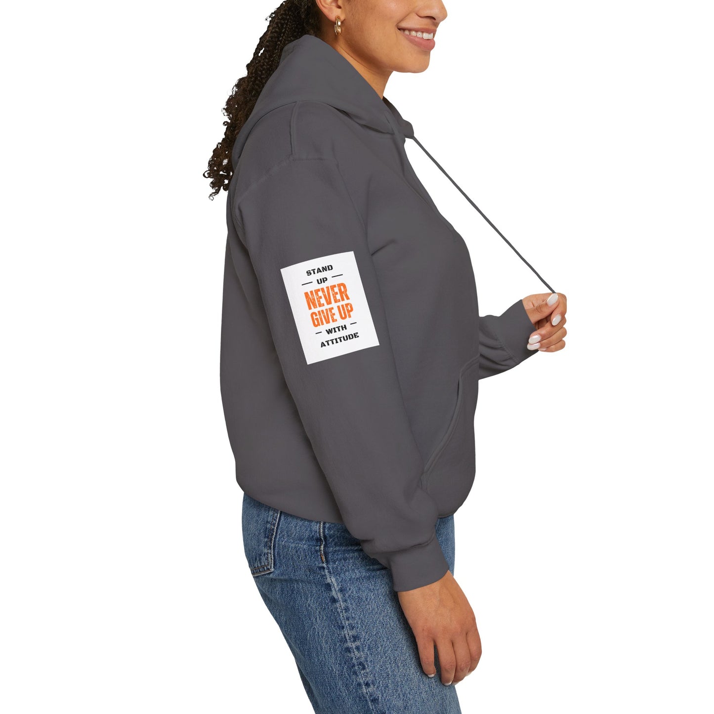 Stand Up Dual Arm Patch Heavy Blend™ Hooded Sweatshirt