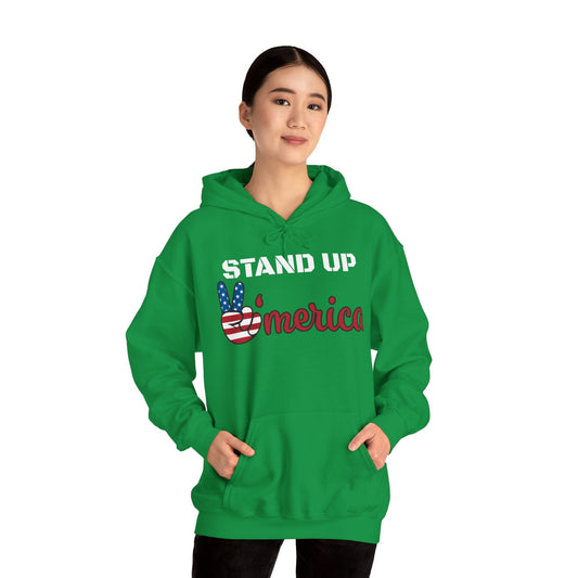 Stand Up America With Attitude Hooded Sweatshirt
