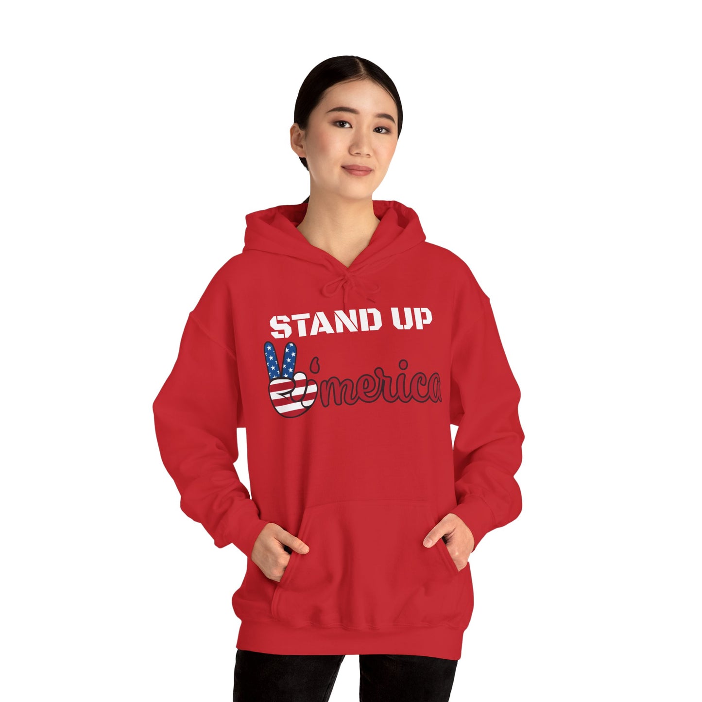 Stand Up America With Attitude Hooded Sweatshirt
