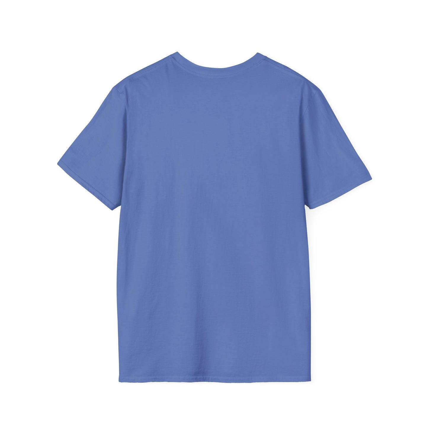 Crowd At Concert Cheering With American Flag And Fireworks Softstyle T-Shirt